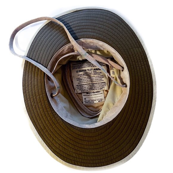 TILLEY The Airflo Hat Tan Khaki Unisex  7-1/4 Diameter 22.5\